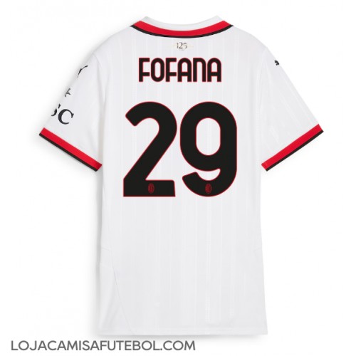 Camisa de Futebol AC Milan Youssouf Fofana #29 Equipamento Secundário Mulheres 2024-25 Manga Curta